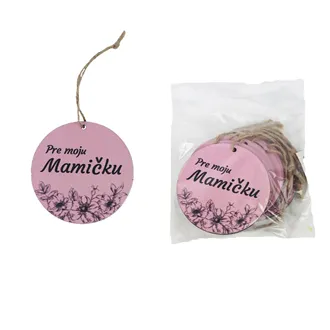 Dekorace k zavěšení PRE MOJU MAMIČKU, 10 ks D7593/SK