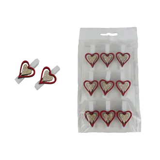 Klip srdce, 9 ks D7735