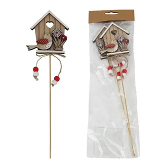 Zápich domeček, 2 ks D7802