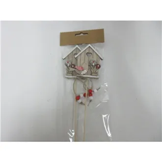 Zápich domeček, 2 ks D7802