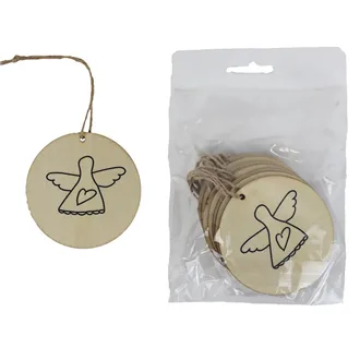 Visačka s andílkem, 10 ks D7861