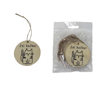 Visačka s kočkou, 10 ks D7863
