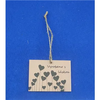 Visačka s nápisem Pro Tebe, 10 ks D7865