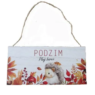Cedule PODZIM k zavěšení D7901