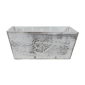 Dřevěný obal s plastem D7988