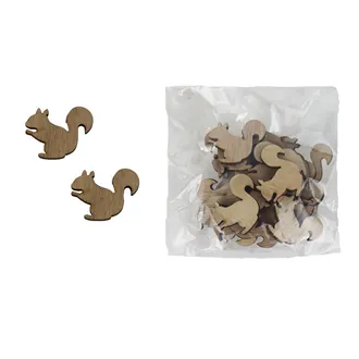 Dekorace veverka 25 ks D8386