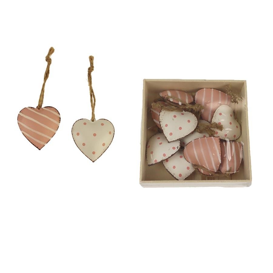 Srdce k zavěšení, 10ks K2433-05