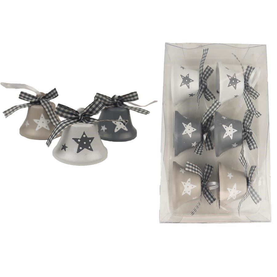 Kovové zvonečky, 6 ks K2944