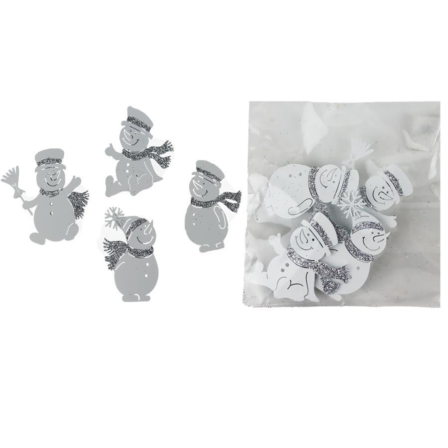 Dekorační sněhuláci, 4 ks K3495