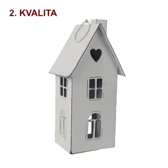 Dekorační svícen domek 2.jakost K4392B