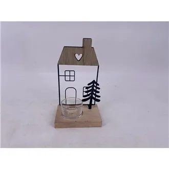Dekorační svícen domeček K4532