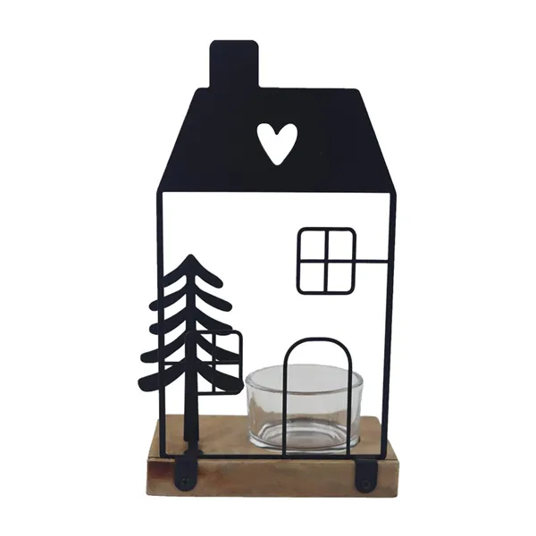 Dekorační svícen domeček K4532