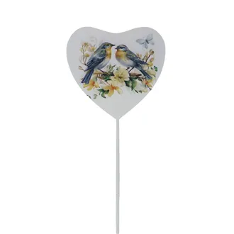 Plechový zápich srdce K4605