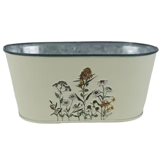 Květináč plechový ovál K4682/2