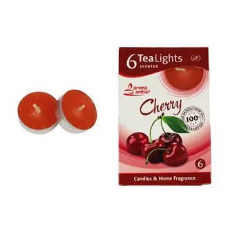 Svíčka čajová CHERRY 6ks MSC-TL1008