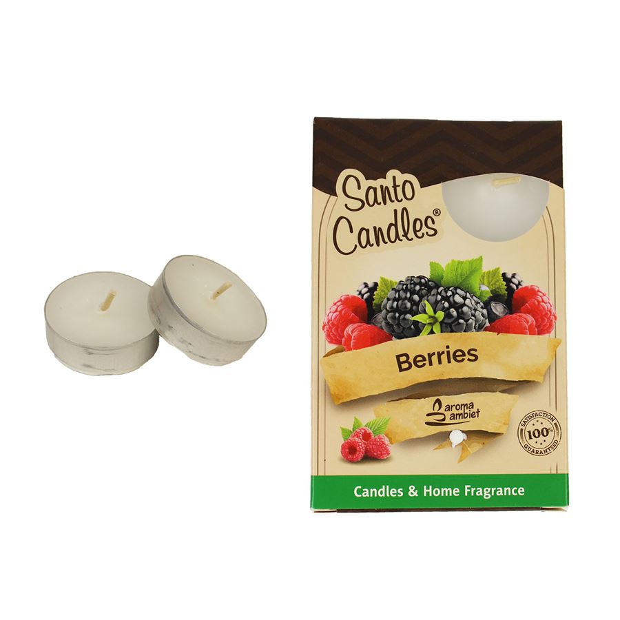 Svíčka čajová BERRIES 6ks II. MSC-TL1024