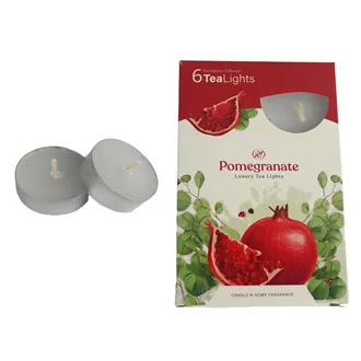 Svíčka čajová POMEGRANATE 6ks