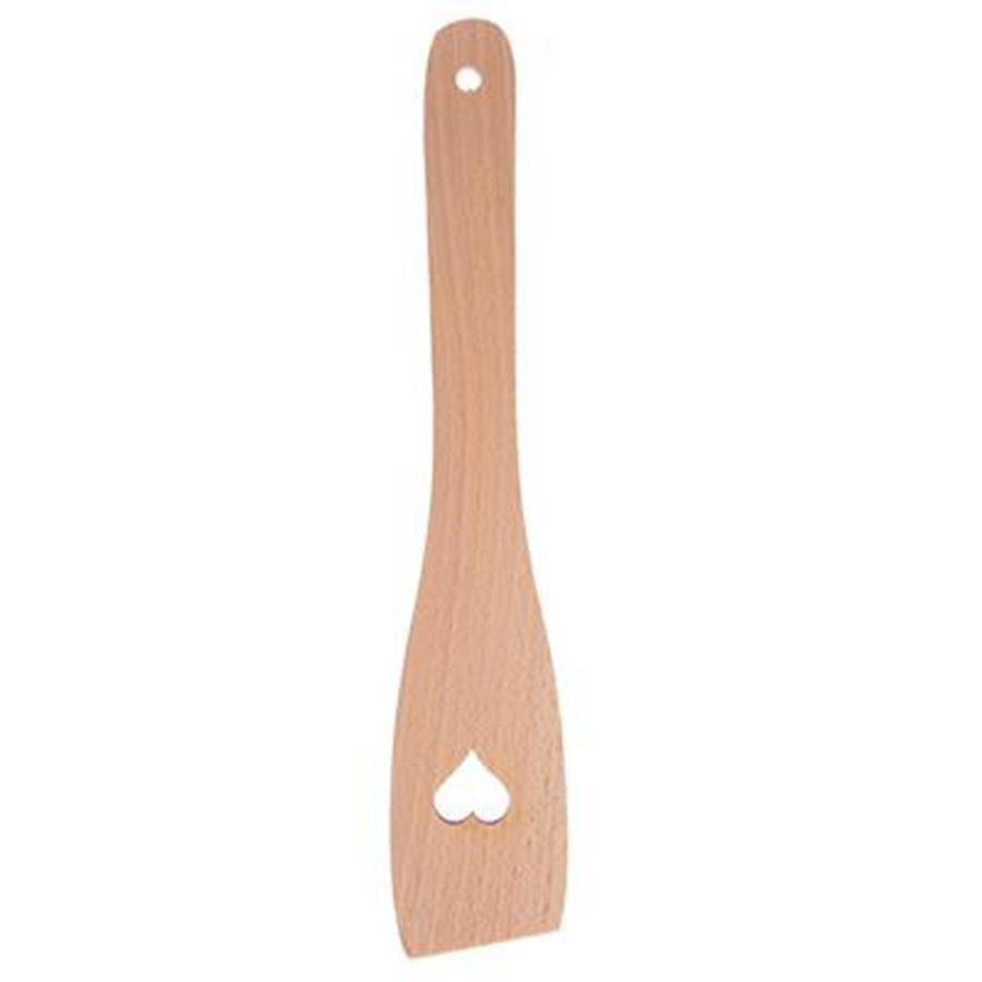 Dřevěná obracečka rovná SRDCE O0120