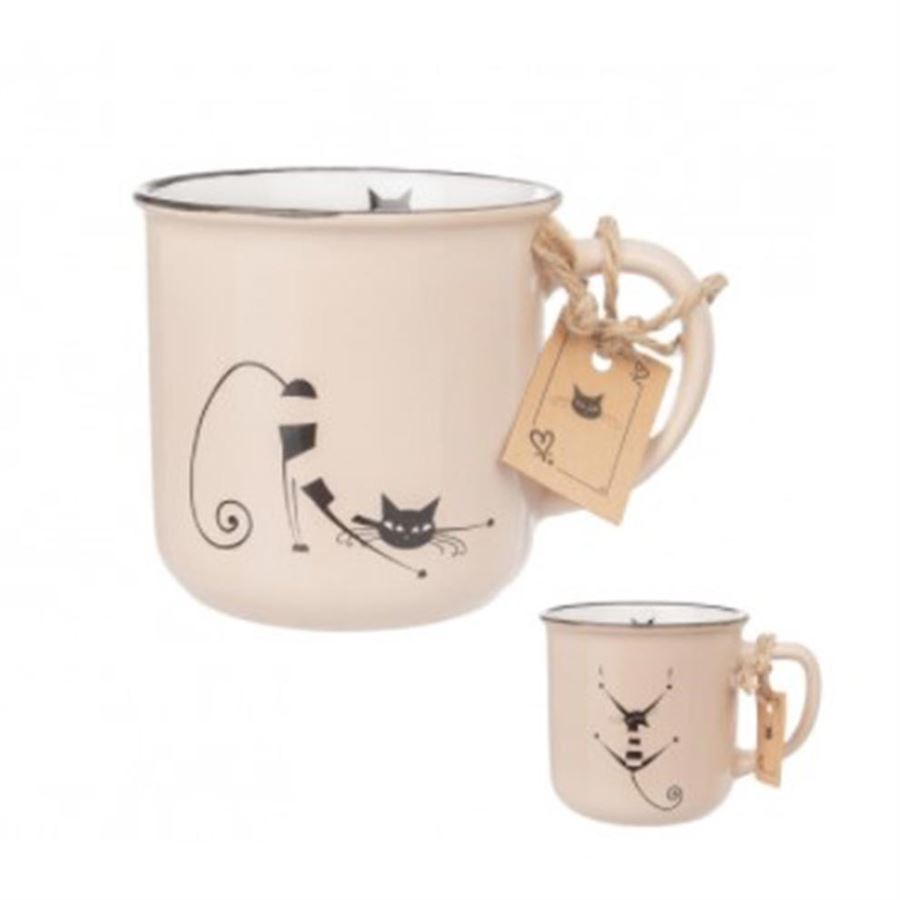 Hrnek KOČKY 2ks mix O0142