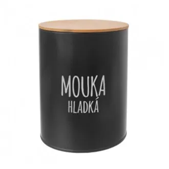 Dóza Mouka hladká BLACK O0164