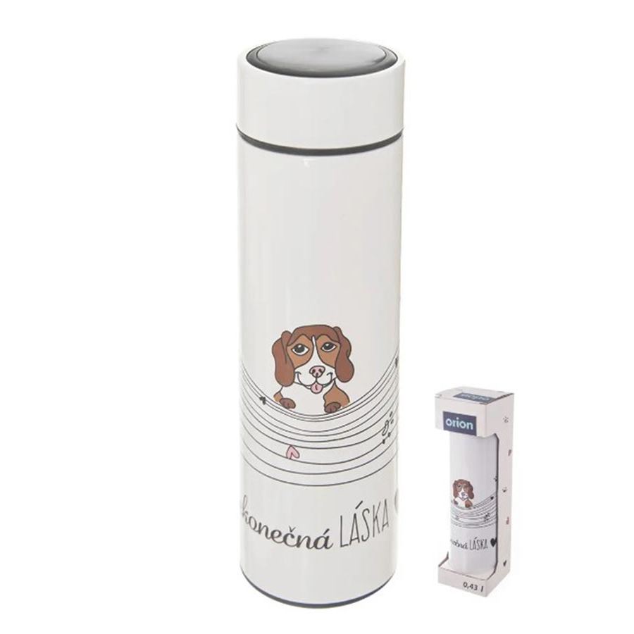 Termoska nerez NEKONEČNÁ LÁSKA pes 0,4 l