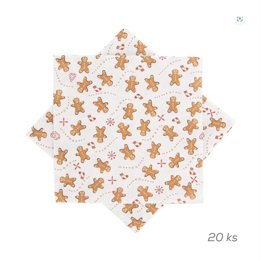 Ubrousek papírový PERNÍČEK 20 ks 33x33 cm  O0328