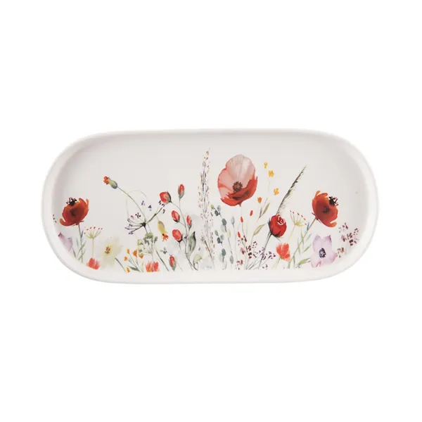 Tác servírovací porcelánový MÁK 25x12 cm O0556