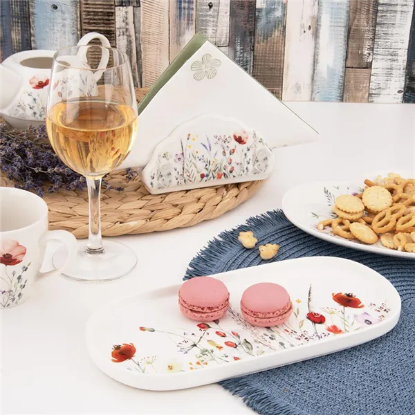 Tác servírovací porcelánový MÁK 25x12 cm O0556