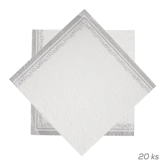 Ubrousek papír embosovaný 20 ks 33x33 cm O0569
