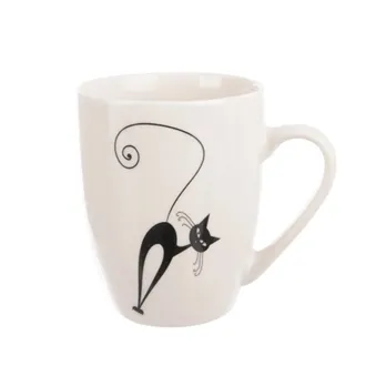 Hrnek porcelán kočka 370 ml O0576