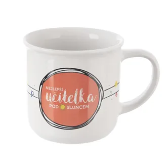 Hrnek porcelán NEJLEPŠÍ UČITELKA 0,34 l O0581