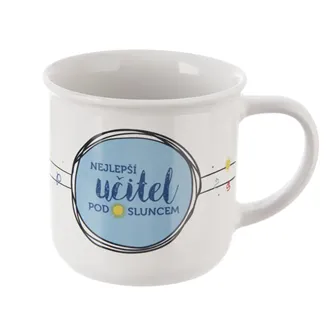 Hrnek porcelán NEJLEPŠÍ UČITEL 0,34 l O0582