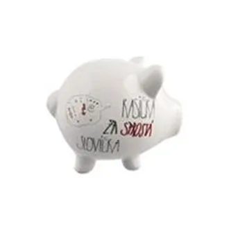 Pokladnička ker. Sprostá slovíčka 10x8,5x9 cm