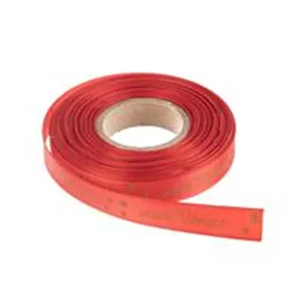 Stuha polyester vánoční Veselé Vánoce 25 m červená