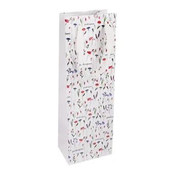 Taška papír dárková na víno Překvapení 12x8,5x36 cm CZ