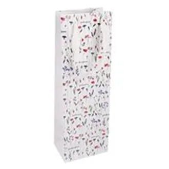 Taška papír dárková na víno Překvapení 12x8,5x36 cm CZ