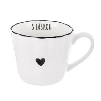 Hrnek porcelánový SRDCE S láskou 0,4 l O0643