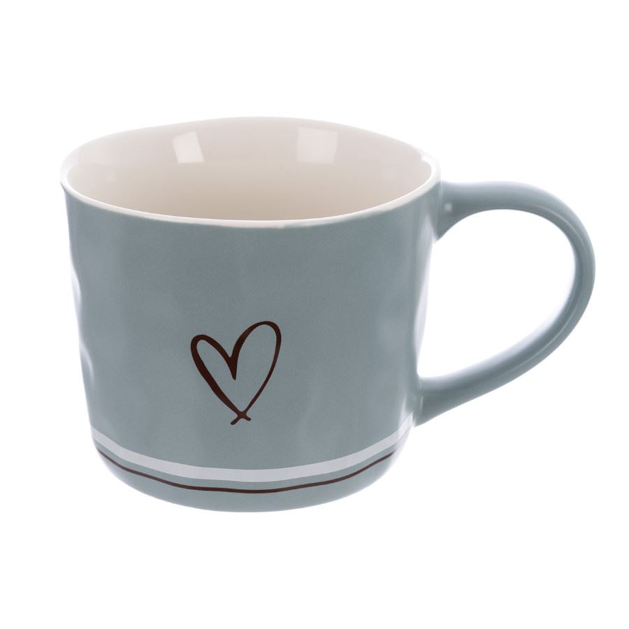 Hrnek porcelánový SRDCE 0,4 l modrá O0644-13