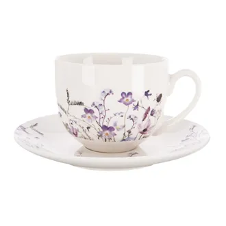 Hrnek + podšálek z porcelánu LOUKA 0,28 l O0650