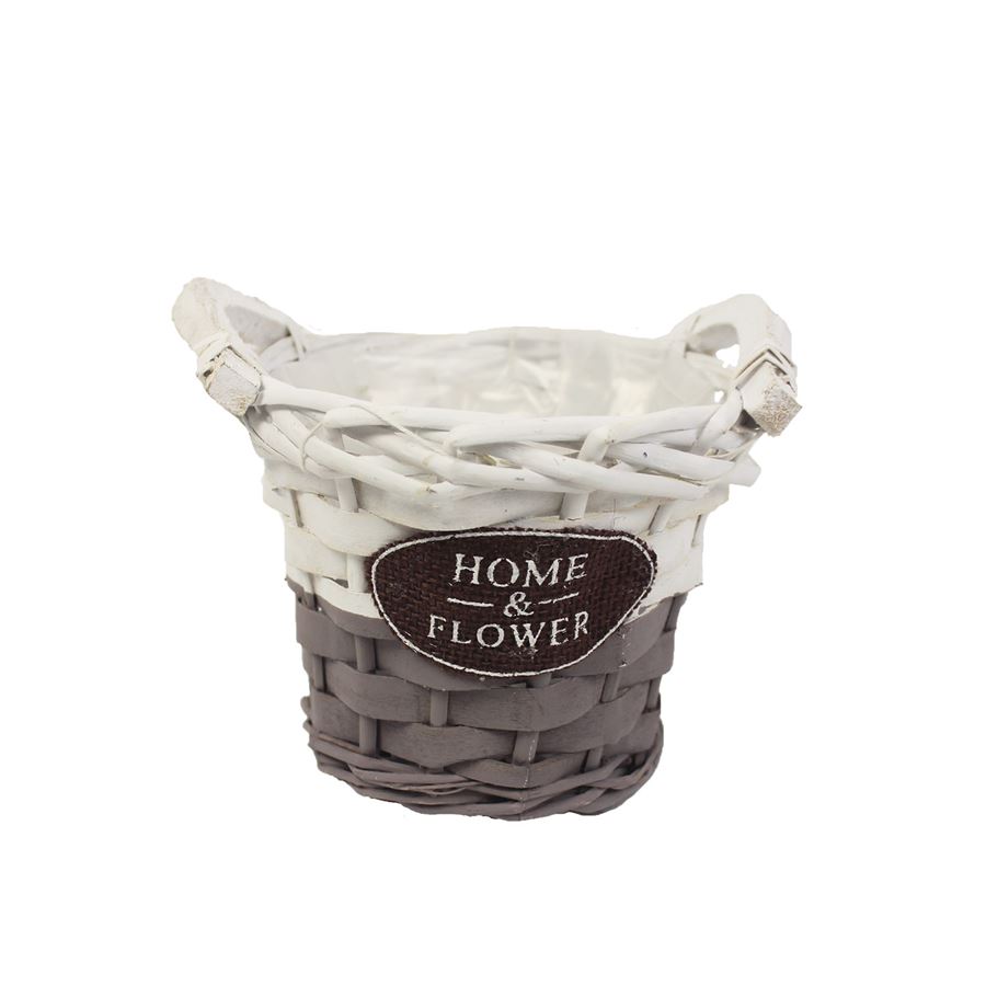 Obal bílo-hnědý pr. 15cm P0550/1