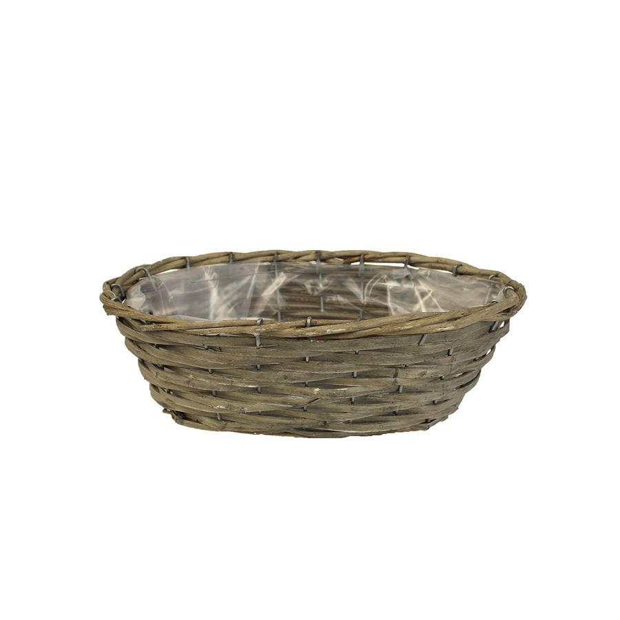 Květináč ovál šedý P0991/2