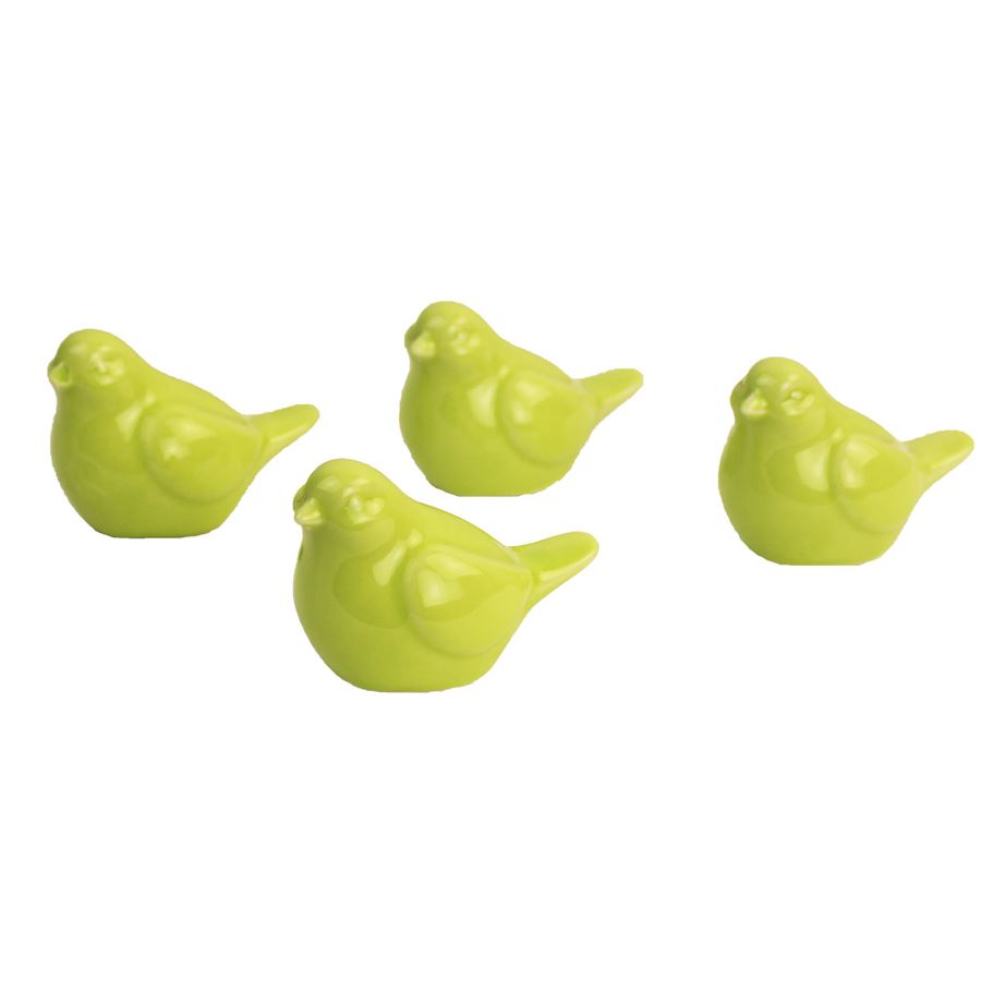 Porcelánový ptáček, 4ks/box X0716-15