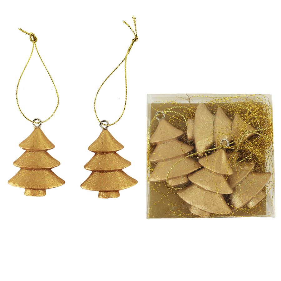 Stromečky k zavěšení, 4ks X0823