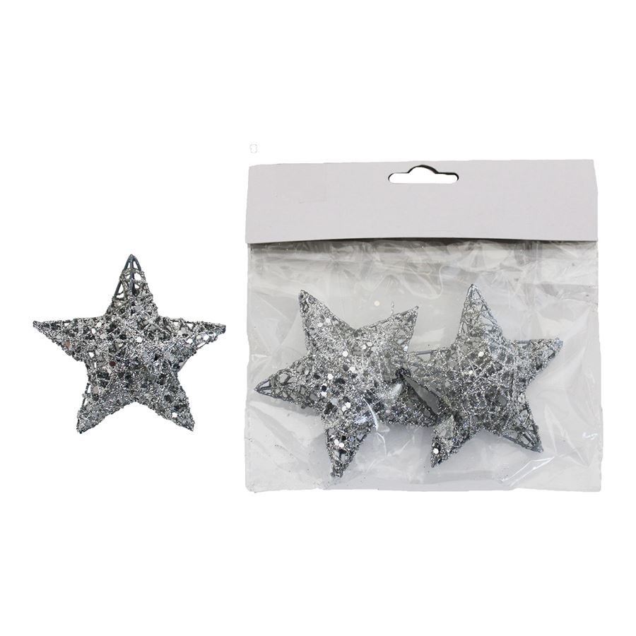 Dekorace hvězda, 3ks X1058