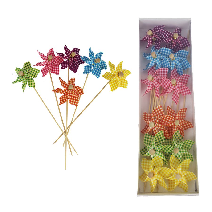 Dekorační větrník 12 ks X2463