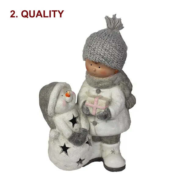 Dítě se sněhulákem X2636B 2. jakost