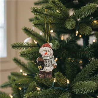 Vánoční ozdoba sněhulák X4215