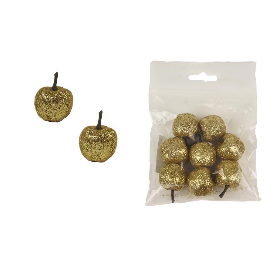 Dekorace jablko, 8ks X4378-29