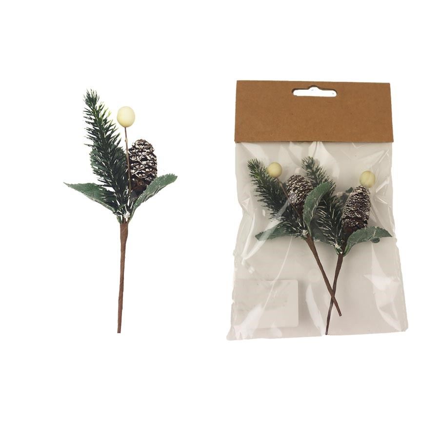 Dekorační větvička, 2 ks X4423