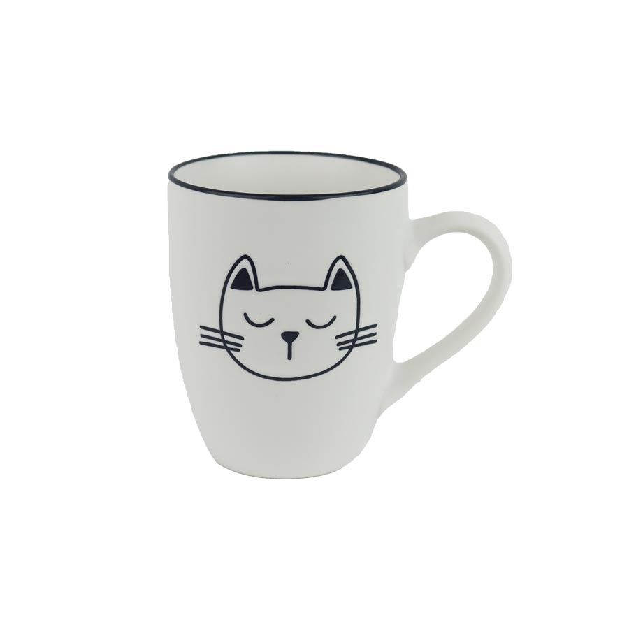 Porcelánový hrnek kočka X6973